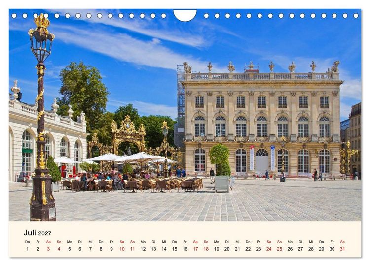 Produktbild: Nancy und Metz &ndash; Kulturelle Sch&auml;tze in Lothringen (Wandkalender 2027 DIN A4 quer), CALVENDO Monatskalender