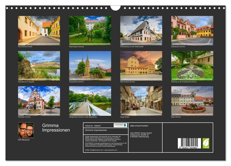 Produktbild: Grimma Impressionen (Wandkalender 2026 DIN A3 quer), CALVENDO Monatskalender