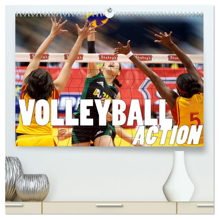 Produktbild: Volleyball Action (hochwertiger Premium Wandkalender 2026 DIN A2 quer), Kunstdruck in Hochglanz