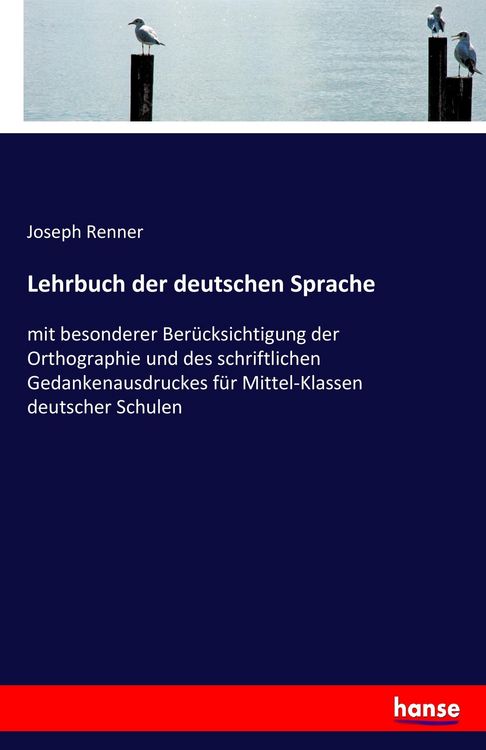 Produktbild: Lehrbuch der deutschen Sprache