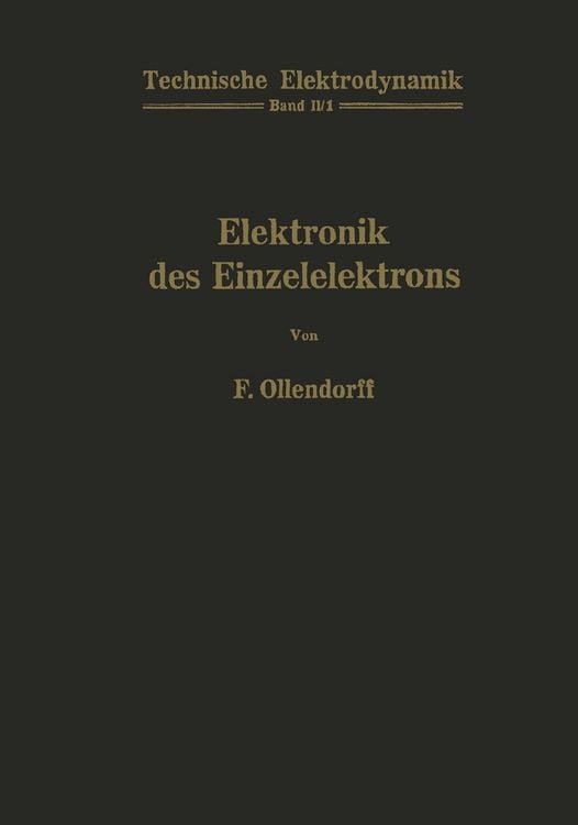 Produktbild: Innere Elektronik Erster Teil Elektronik des Einzelelektrons