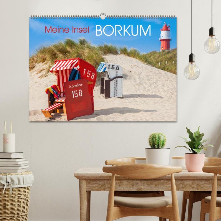 Produktbild: Meine Insel Borkum (Wandkalender 2026 DIN A2 quer), CALVENDO Monatskalender