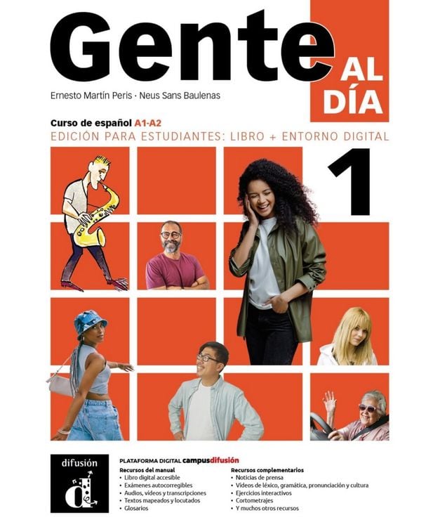 Produktbild: Gente al d&iacute;a 1 A1-A2 &ndash; Edici&oacute;n h&iacute;brida