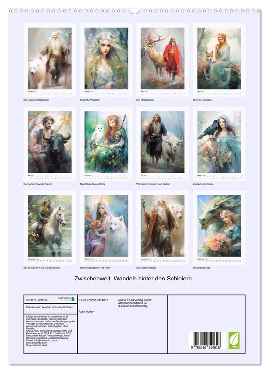 Produktbild: Zwischenwelt. Wandeln hinter den Schleiern (hochwertiger Premium Wandkalender 2026 DIN A2 hoch), Kunstdruck in Hochglanz