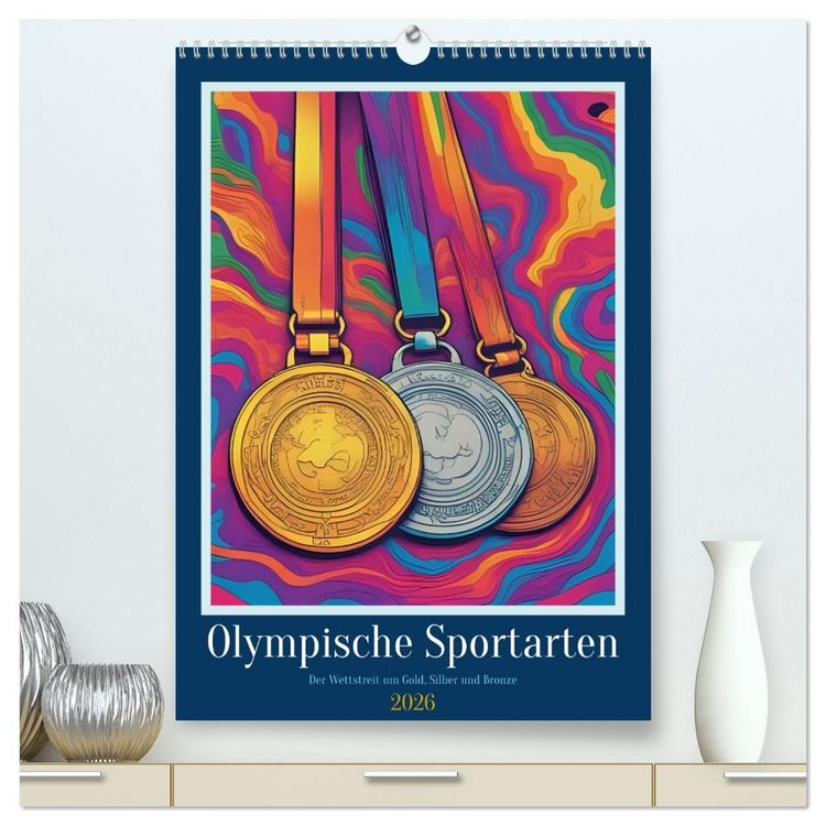 Produktbild: Olympische Sportarten (hochwertiger Premium Wandkalender 2026 DIN A2 hoch), Kunstdruck in Hochglanz