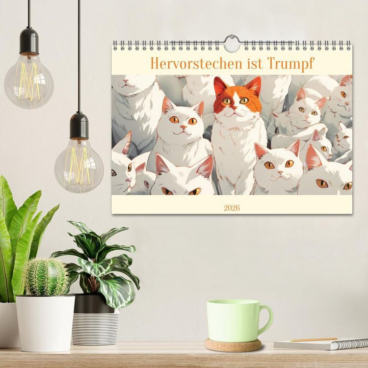 Produktbild: Hervorstechen ist Trumpf (Wandkalender 2026 DIN A4 quer), CALVENDO Monatskalender