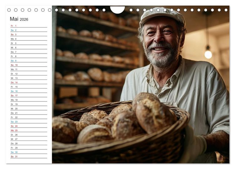 Produktbild: Mit Herz und Hand, Ich bin B&auml;cker (Wandkalender 2026 DIN A4 quer), CALVENDO Monatskalender