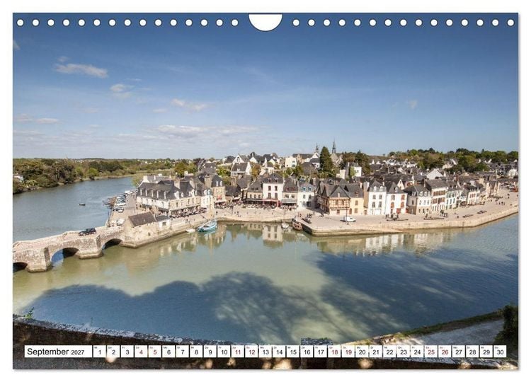 Produktbild: Hausbooturlaub Frankreich - Bretagne (Wandkalender 2027 DIN A4 quer), CALVENDO Monatskalender