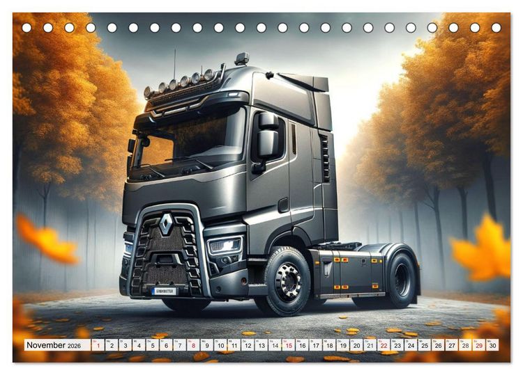 Produktbild: Faszination Truck: KI-Designs von Lack und Leistung (Tischkalender 2026 DIN A5 quer), CALVENDO Monatskalender