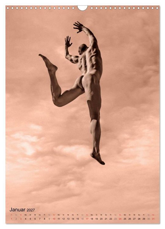 Produktbild: JUMP! ATHLETISCHE M&Auml;NNERAKTE (Wandkalender 2027 DIN A3 hoch), CALVENDO Monatskalender