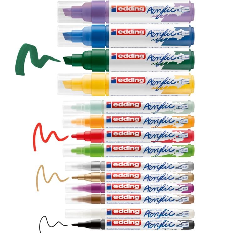 Produktbild: edding Acrylmarker Kreativ Basic 14er Set