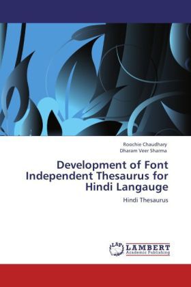 Produktbild: Chaudhary, R: Development of Font Independent Thesaurus for