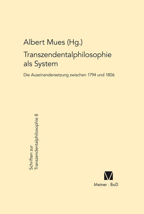 Produktbild: Transzendentalphilosophie als System