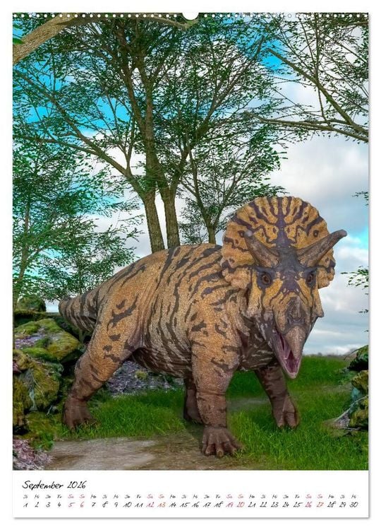 Produktbild: Dinosaurier aus der Vergangenheit (Wandkalender 2026 DIN A2 hoch), CALVENDO Monatskalender