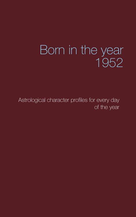 Produktbild: Born in the year 1952
