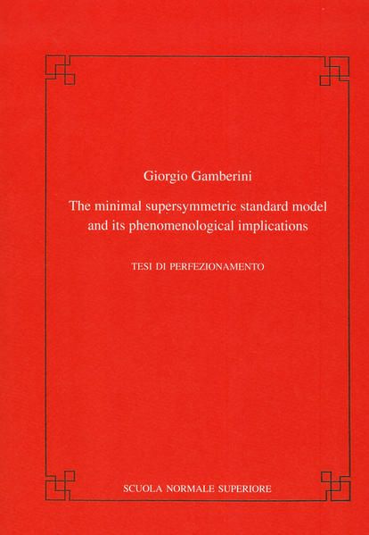 Produktbild: The minimal supersymmetric standard model and its phenomenological implications
