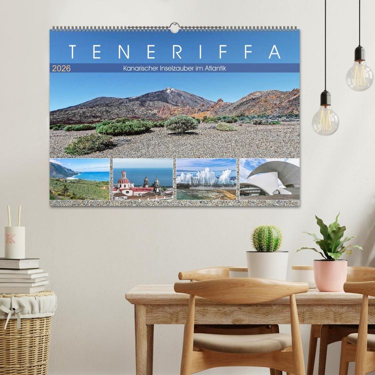 Produktbild: TENERIFFA Kanarischer Inselzauber im Atlantik (Wandkalender 2026 DIN A2 quer), CALVENDO Monatskalender