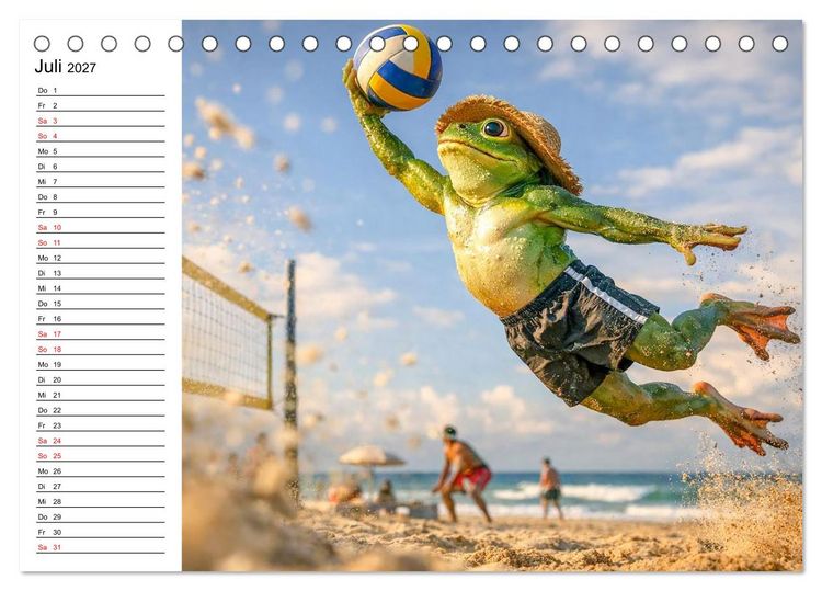 Produktbild: Sportfrosch (Tischkalender 2027 DIN A5 quer), CALVENDO Monatskalender