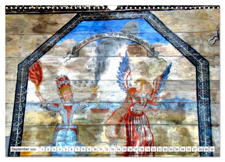 Produktbild: Die Kirche von M&uuml;hlhausen - Ein architektonisches Kleinod in Ostpreu&szlig;en (Wandkalender 2026 DIN A3 quer), CALVENDO Monatskalender