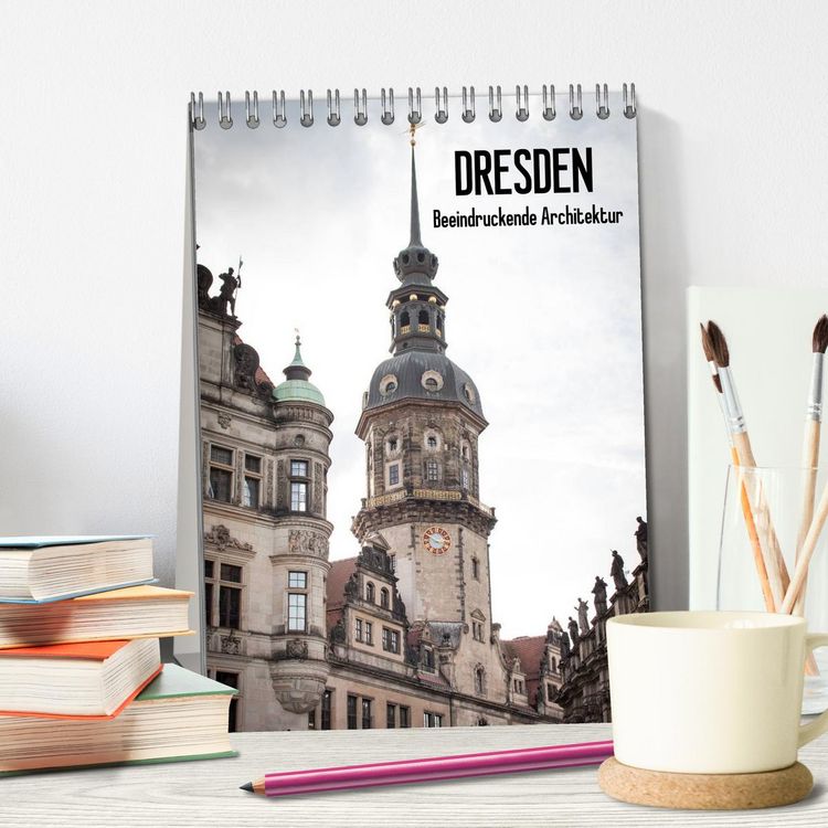 Produktbild: Dresden - Beeindruckende Architektur (Tischkalender 2026 DIN A5 hoch), CALVENDO Monatskalender