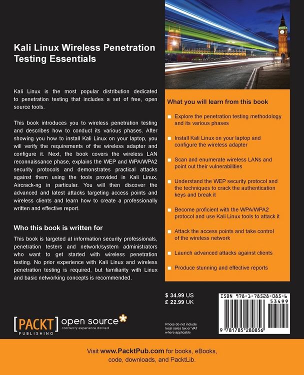 Produktbild: Kali Linux Wireless Penetration Testing Essentials
