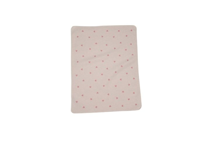 Produktbild: Fussenegger Babydecke "Herzen allover" altrosa