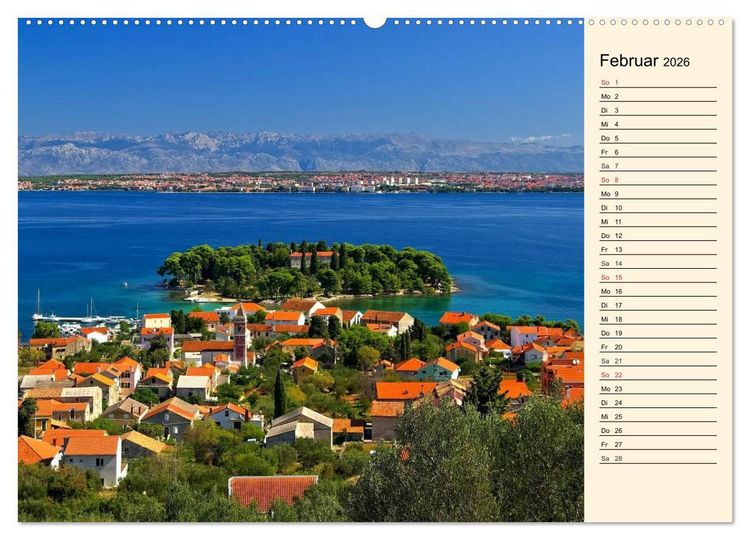 Produktbild: Zadar und Norddalmatien (Wandkalender 2026 DIN A2 quer), CALVENDO Monatskalender
