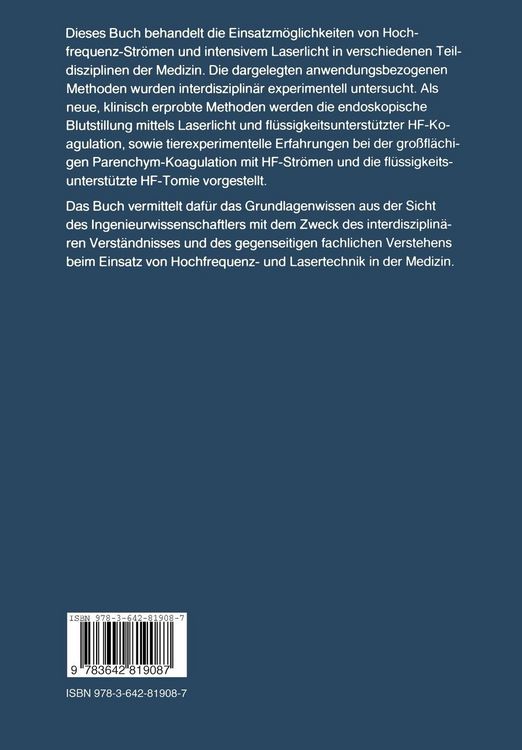 Produktbild: Hochfrequenz- und Lasertechnik in der Medizin