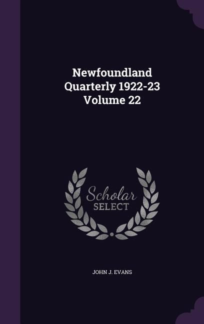 Produktbild: Newfoundland Quarterly 1922-23