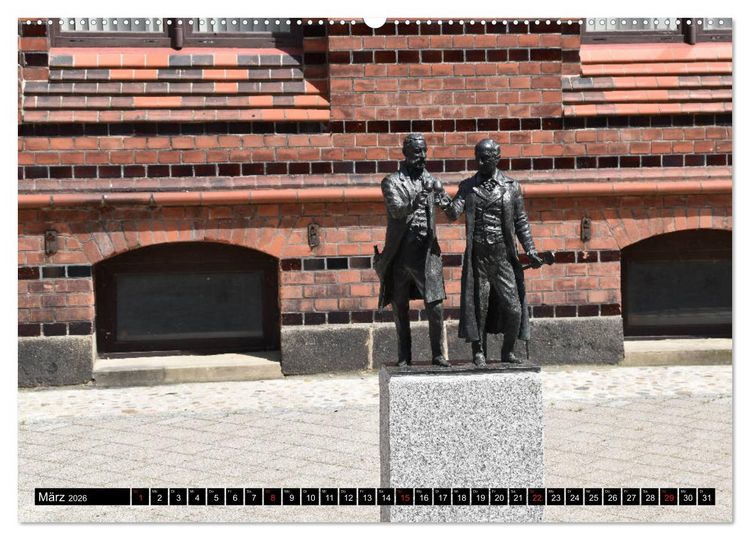 Produktbild: Grabow - Fachwerkstadt an der Elde (hochwertiger Premium Wandkalender 2026 DIN A2 quer), Kunstdruck in Hochglanz