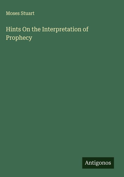 Produktbild: Hints On the Interpretation of Prophecy
