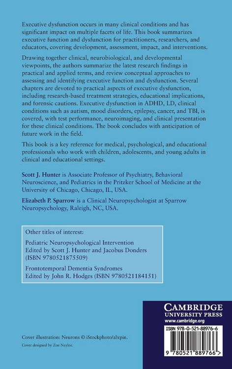 Produktbild: Executive Function and Dysfunction