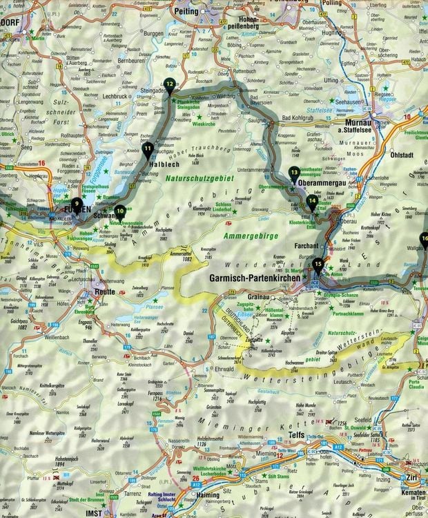 Produktbild: FolyMaps Deutsche Alpenstra&szlig;e Spezialkarte