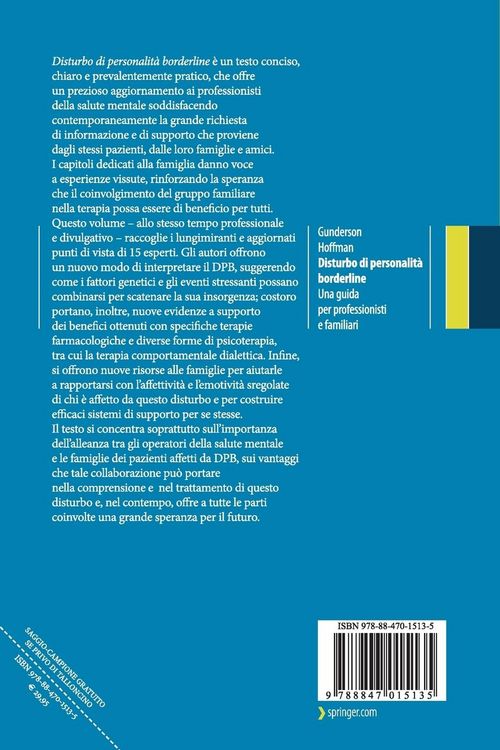 Produktbild: Disturbo di personalita' borderline