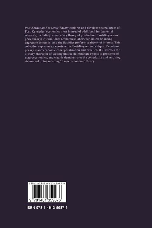 Produktbild: Post-Keynesian Economic Theory