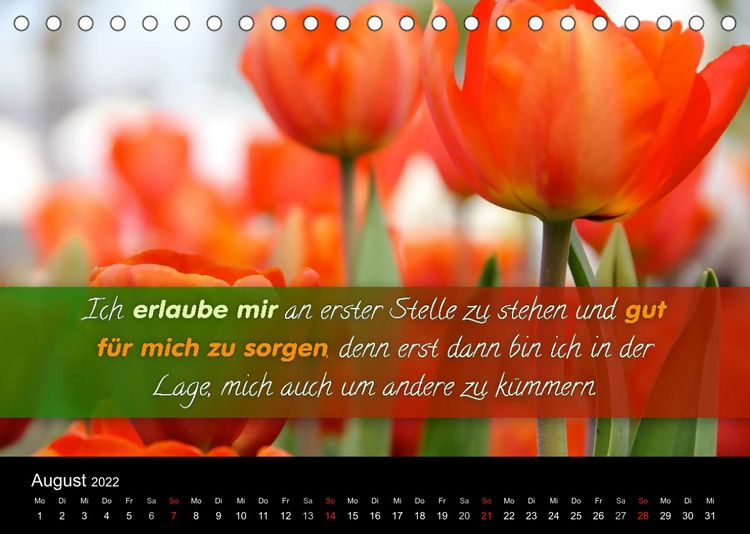 Produktbild: YouFeelGood - Positive Impulse f&uuml;r mehr Gesundheit, Entspannung und Wohlbefinden (Tischkalender 2022 DIN A5 quer)