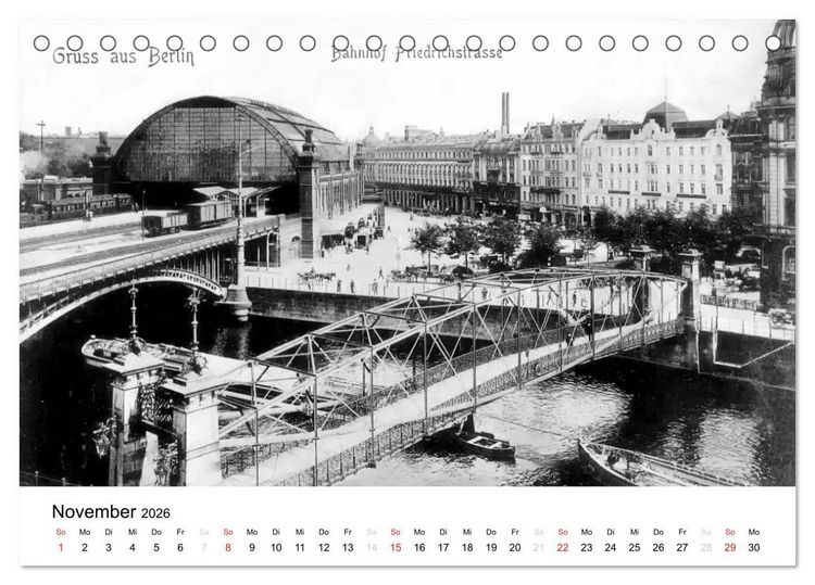 Produktbild: Gr&uuml;&szlig;e aus dem alten Berlin (Tischkalender 2026 DIN A5 quer), CALVENDO Monatskalender