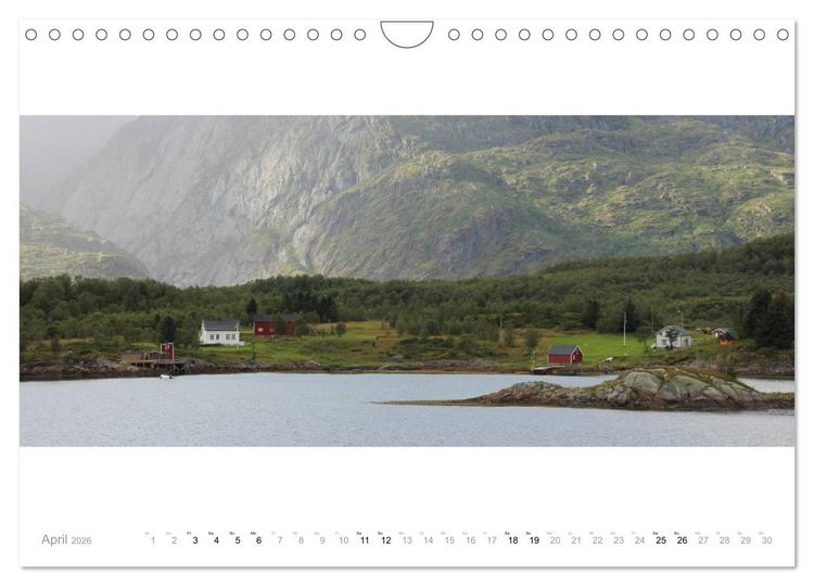 Produktbild: Panoramen der norwegischen K&uuml;ste (Wandkalender 2026 DIN A4 quer), CALVENDO Monatskalender