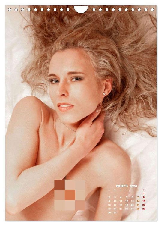 Produktbild: Beaut&eacute;s blondes nues (Calendrier mural 2026 DIN A4 horizontal), CALVENDO calendrier mensuel