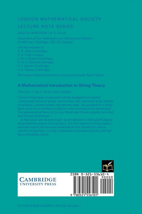 Produktbild: A Mathematical Introduction to String Theory