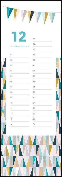 Produktbild: Geburtstagskalender Patterns
