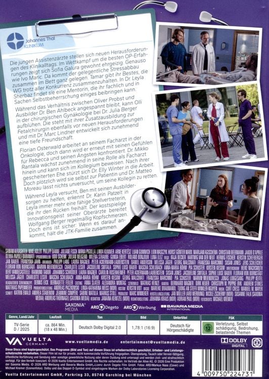 Produktbild: In aller Freundschaft - Die jungen &Auml;rzte, Staffel 11, Teil 1 (Folgen 421-438)