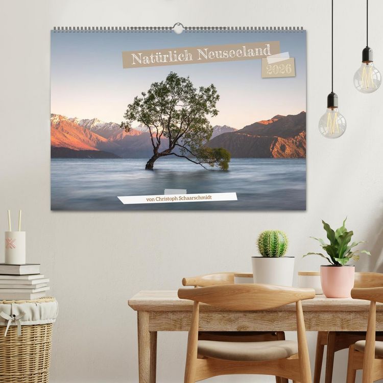 Produktbild: Nat&uuml;rlich Neuseeland (Wandkalender 2026 DIN A2 quer), CALVENDO Monatskalender