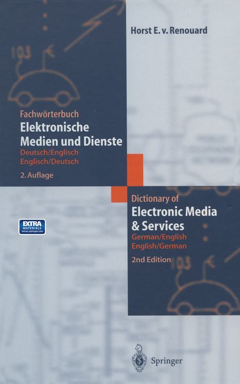 Produktbild: Fachw&ouml;rterbuch Elektronische Medien und Dienste / Dictionary of Electronic Media and Services