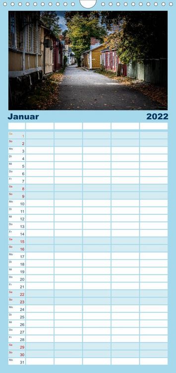 Produktbild: Familienplaner S&uuml;dwestk&uuml;ste Finnland (Wandkalender 2022 , 21 cm x 45 cm, hoch)