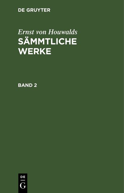 Produktbild: S&auml;mmtliche Werke. Band 2
