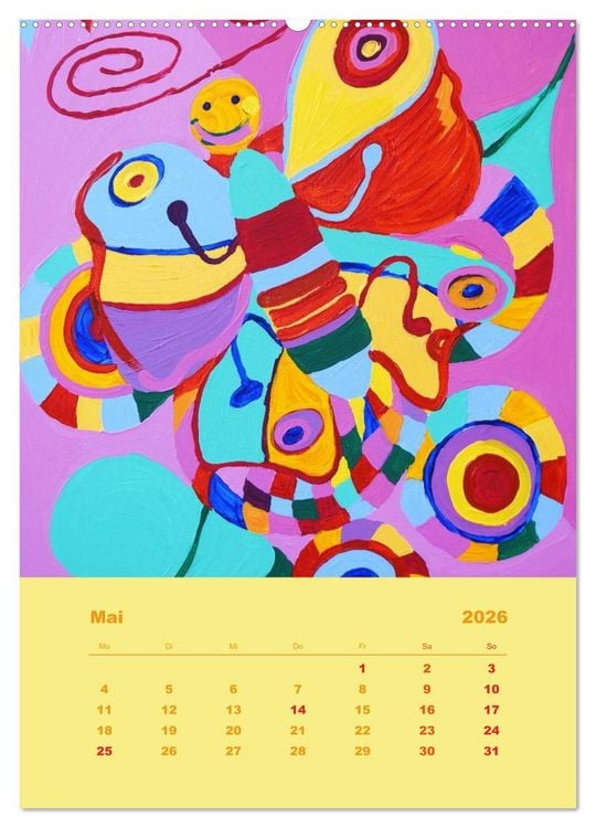 Produktbild: Licht ist bunt - Malerei in Acryl und Aqua &Ouml;l (hochwertiger Premium Wandkalender 2026 DIN A2 hoch), Kunstdruck in Hochglanz