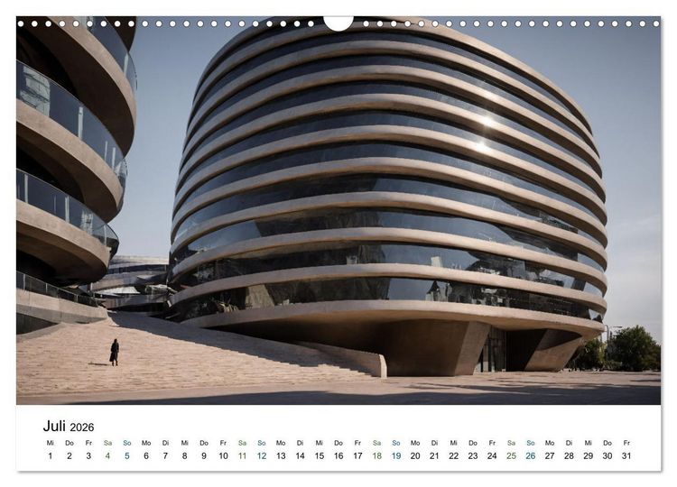 Produktbild: Einsamkeit in Architektur (Wandkalender 2026 DIN A3 quer), CALVENDO Monatskalender