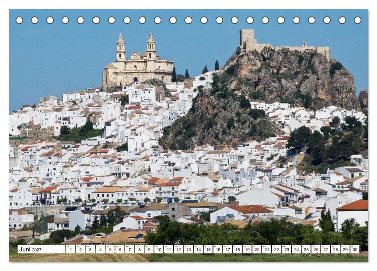 Produktbild: Momente einer Reise - Pueblos Blancos (Tischkalender 2027 DIN A5 quer), CALVENDO Monatskalender