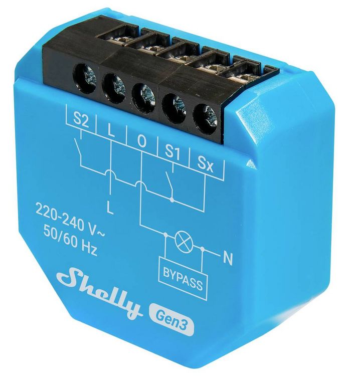 Produktbild: Shelly 1L Gen3 Funk-Schalter